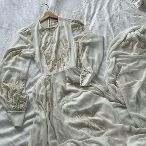 ASOS LS Wedding/Elopement Dress. Size 4, Creamy White. worn once!